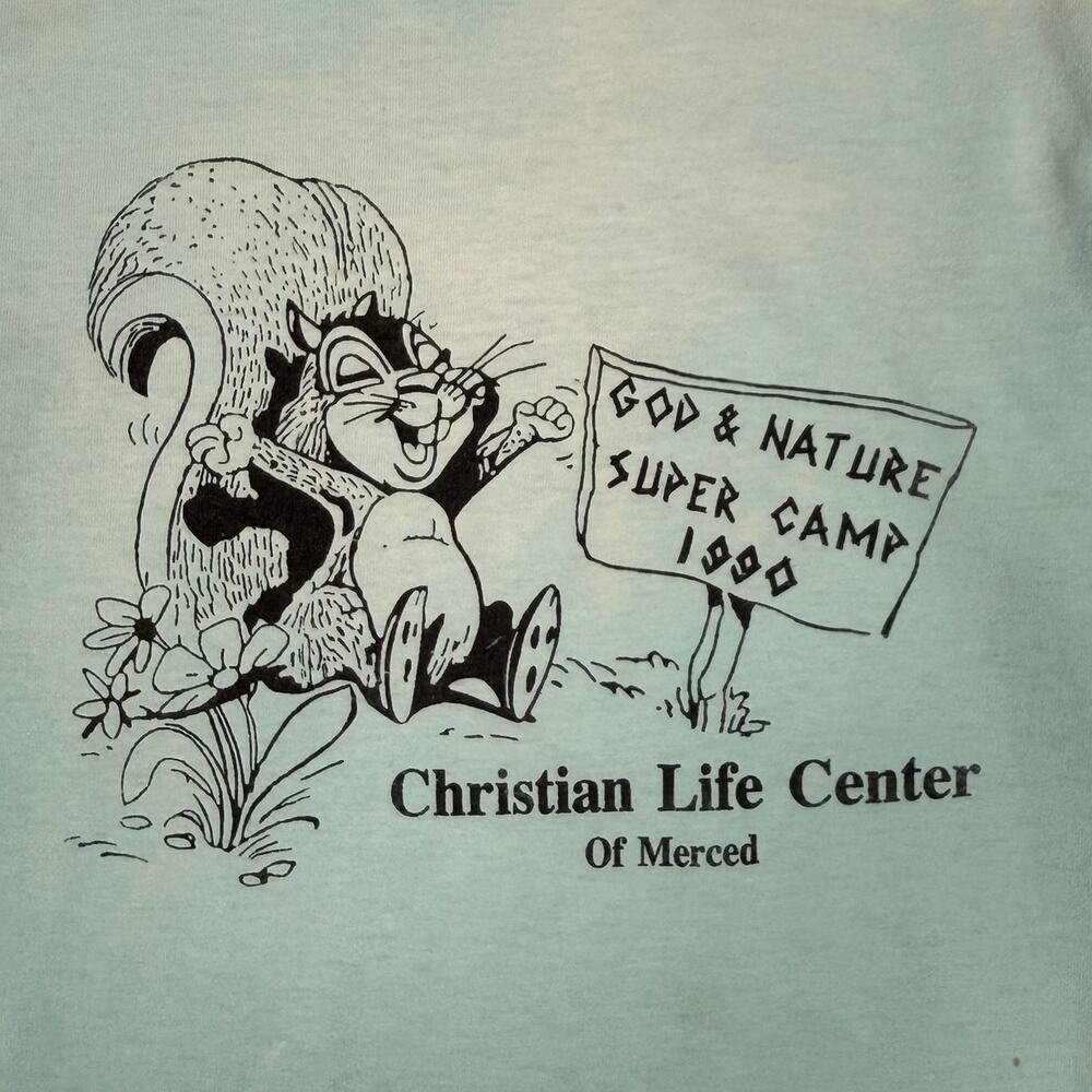 Vintage 90s Christian Life Center Merced Camp Tee Single Stitch T-Shirt